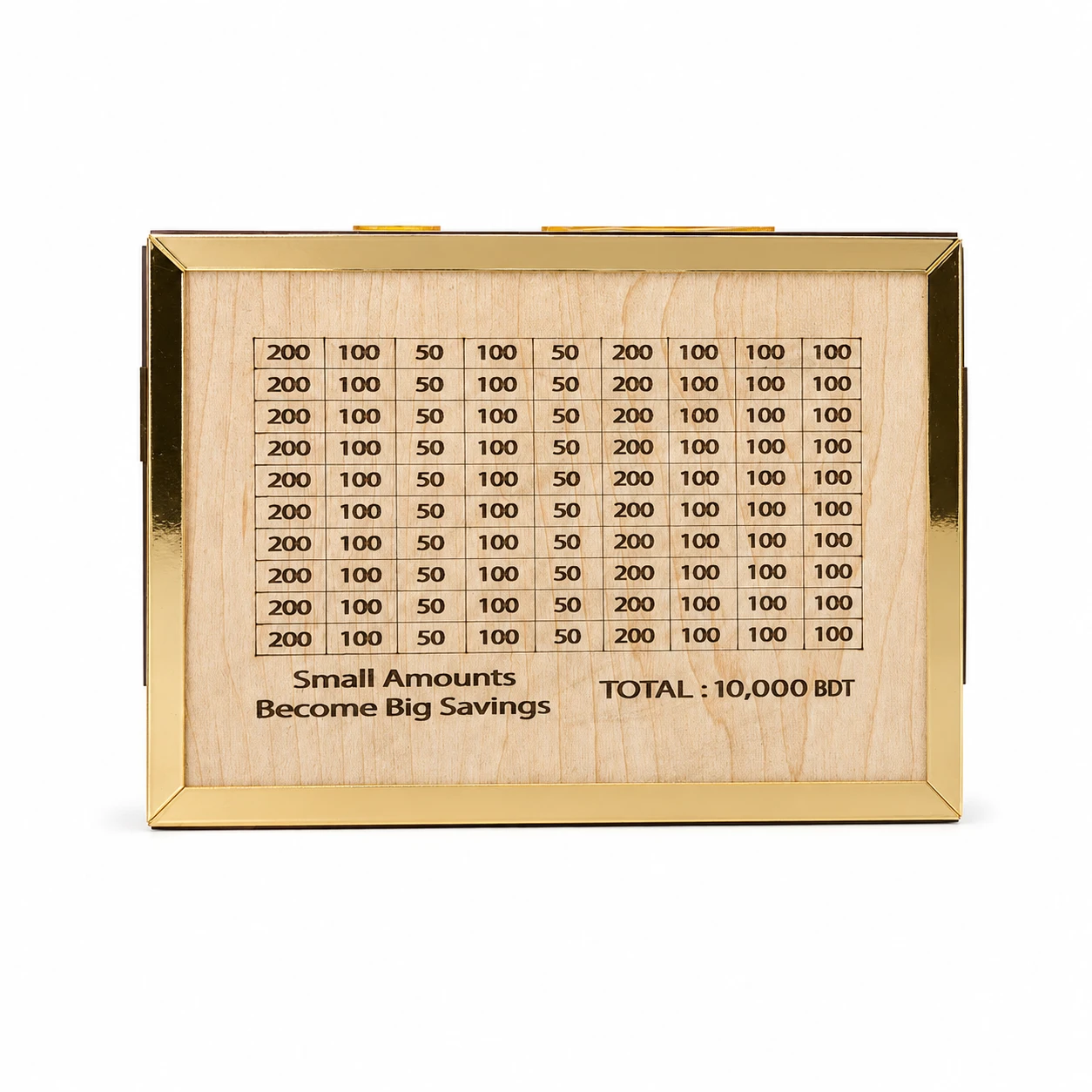 Wooden Money Saving Box (Piggy Bank) 10,000 tk