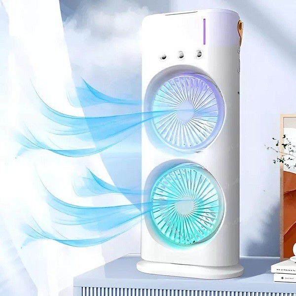 Non- Reachargeable Portable Light Humidifier Double-ended Spray Fan